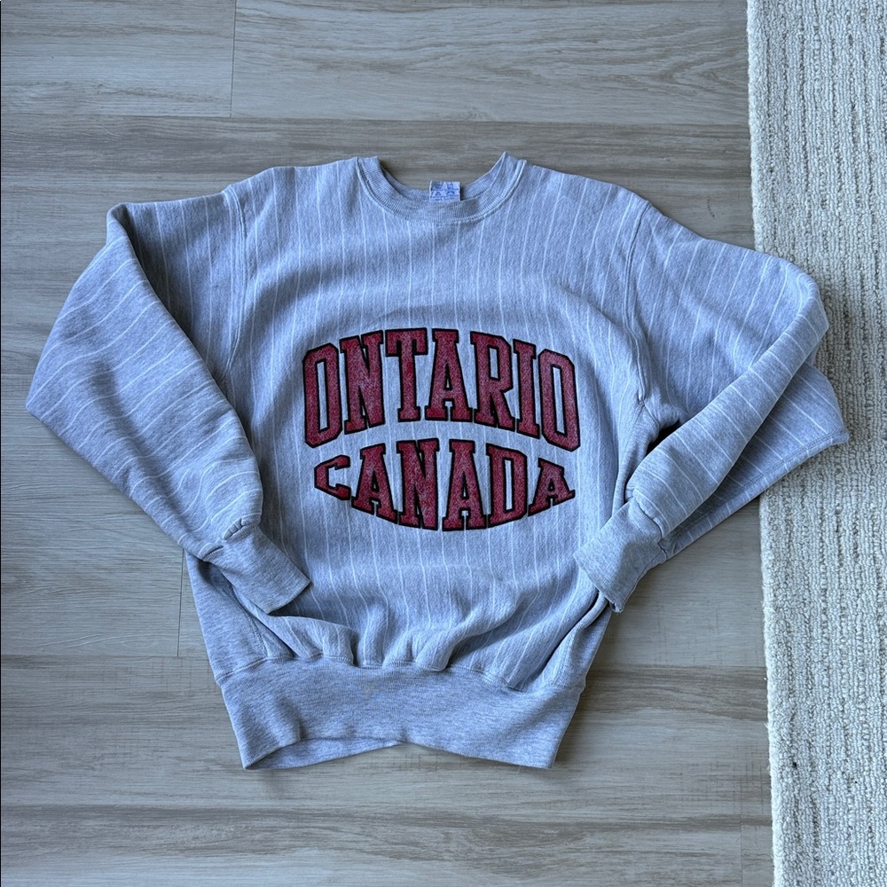 Gray Ontario Canada Men's Sweater